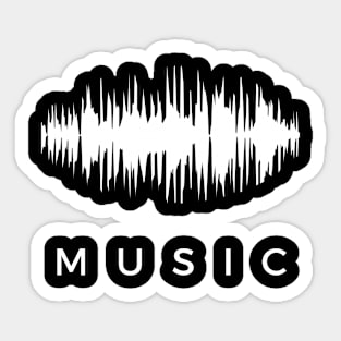 Music Simple Soundwaves Sticker